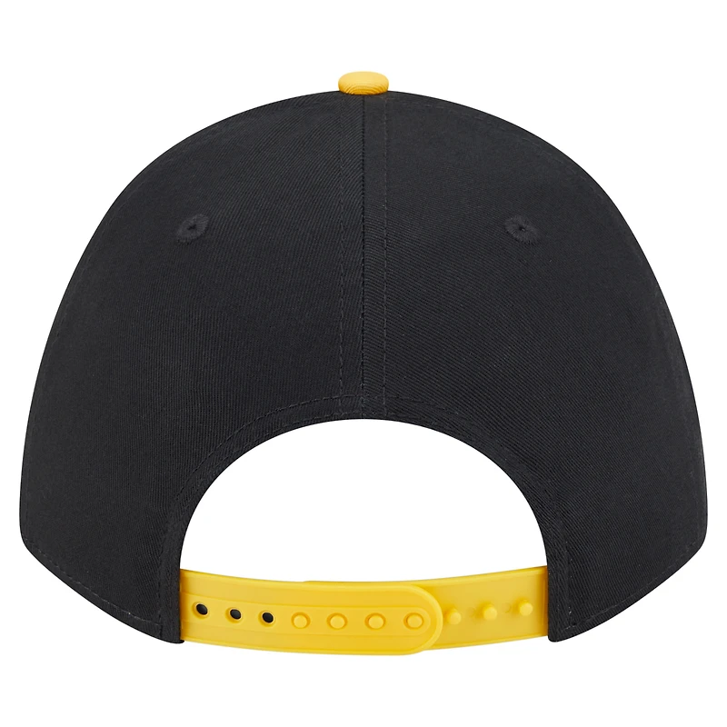 Men's New Era Black/Gold Pittsburgh Pirates Arch 9FORTY A-Frame M-Crown Adjustable Hat