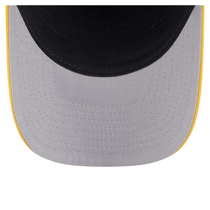 Men's New Era Black/Gold Pittsburgh Pirates Arch 9FORTY A-Frame M-Crown Adjustable Hat