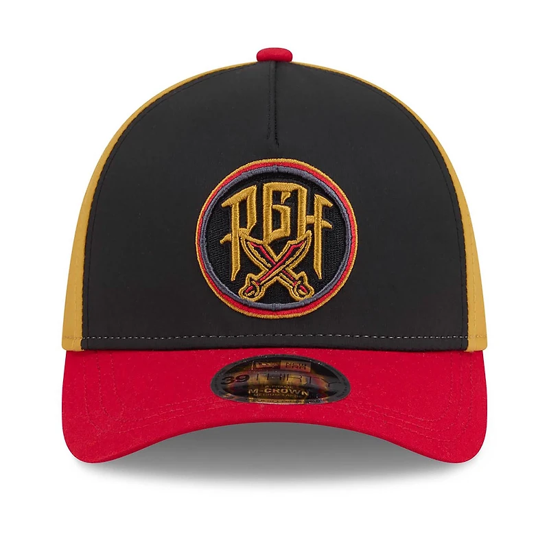 Men's New Era Black/Red Pittsburgh Pirates 2026 City Connect M-Crown A-Frame 39THIRTY Flex Hat