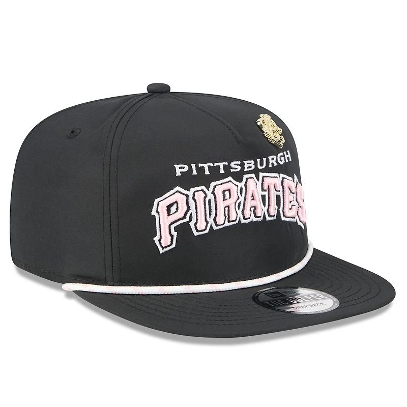 Casquette snapback Big League Chew Golfer noire New Era pour homme, Pirates de Pittsburgh 2025
