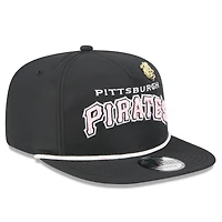 Casquette snapback Big League Chew Golfer noire New Era pour homme, Pirates de Pittsburgh 2025