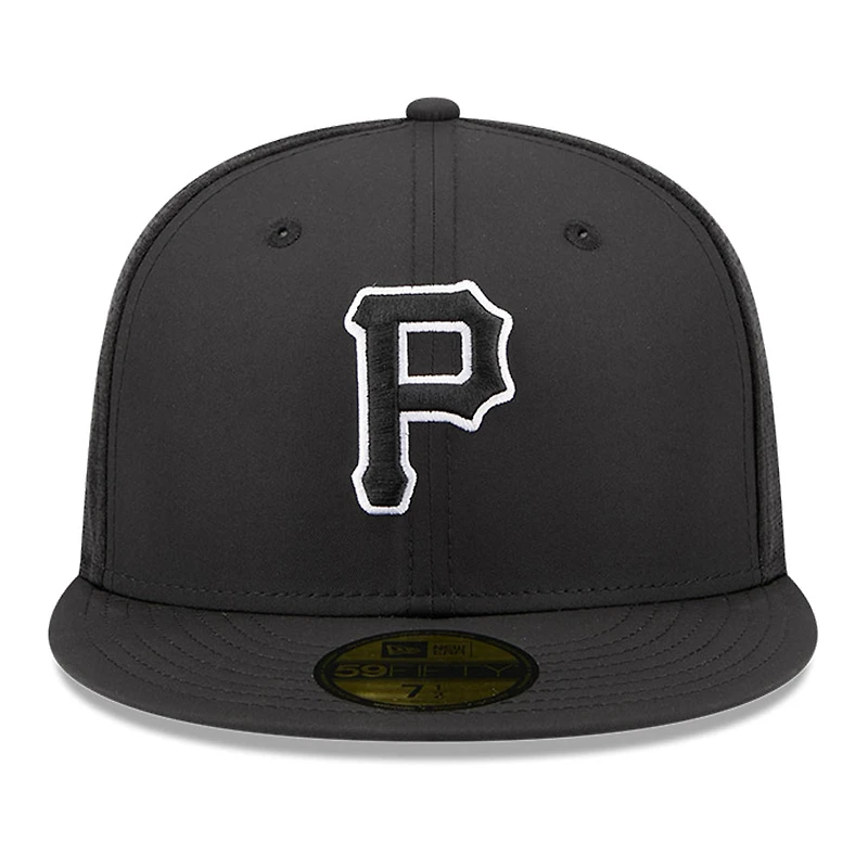 Men's New Era Black Pittsburgh Pirates 2026 Batting Practice 59FIFTY Fitted Hat