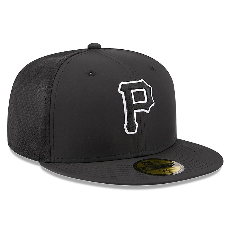 Casquette ajustée New Era noire Pittsburgh Pirates 2026 pour homme, modèle 59FIFTY.