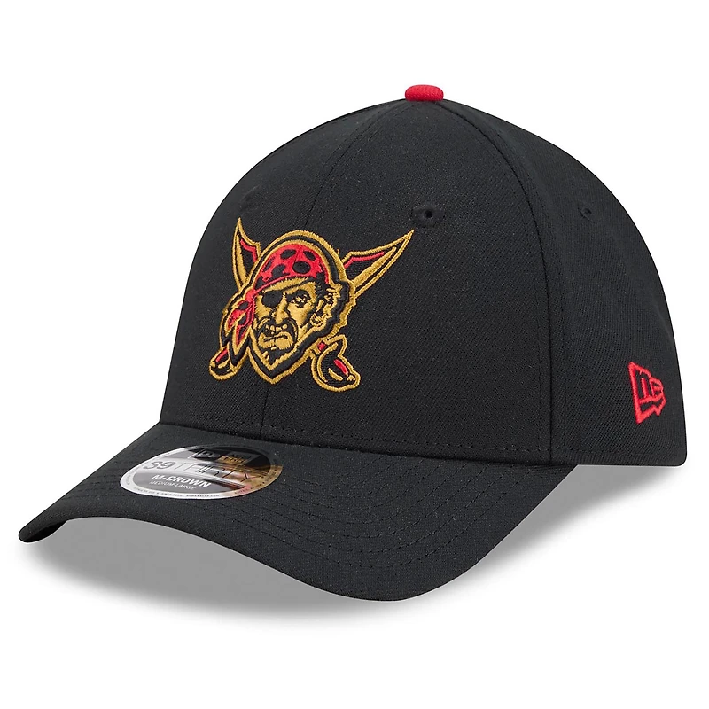 Casquette New Era noire Pittsburgh Pirates 2026 City Connect M-Crown 39THIRTY Flex pour homme