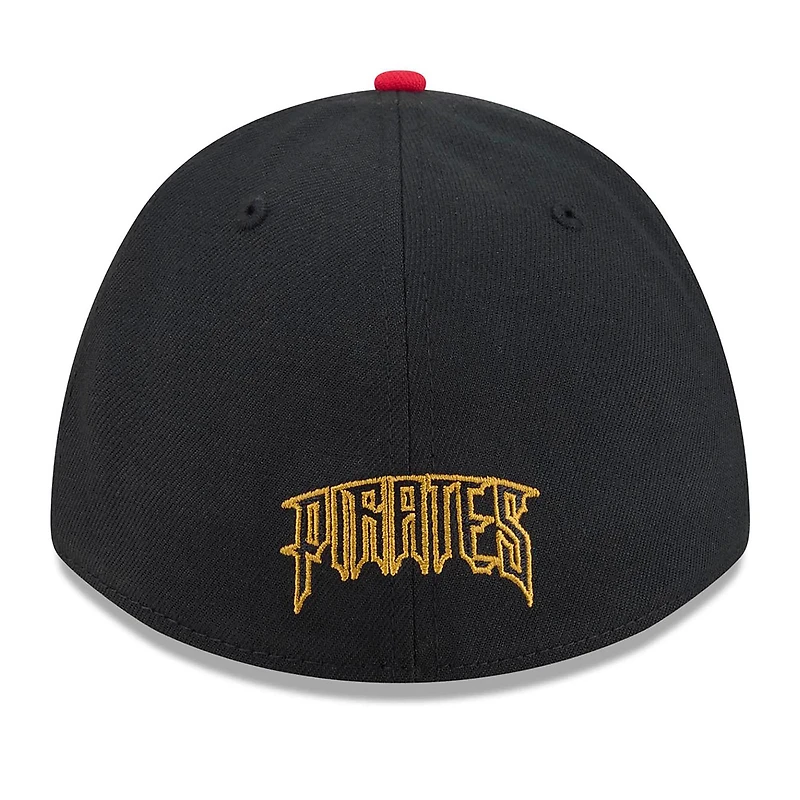 Casquette New Era noire Pittsburgh Pirates 2026 City Connect M-Crown 39THIRTY Flex pour homme