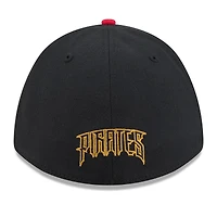 Casquette New Era noire Pittsburgh Pirates 2026 City Connect M-Crown 39THIRTY Flex pour homme