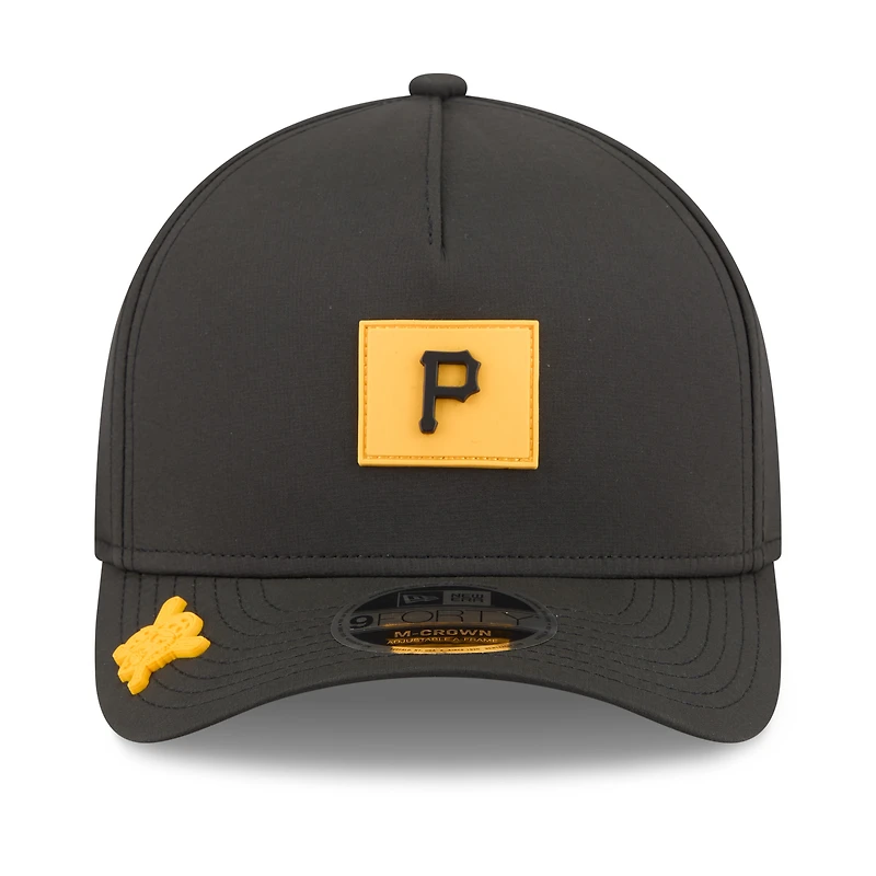 Men's New Era  Black Pittsburgh Pirates 2026 Clubhouse 9FORTY A-Frame Adjustable Hat