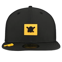 Casquette ajustée New Era noire Pittsburgh Pirates 2026 Clubhouse Alternate 59FIFTY pour homme