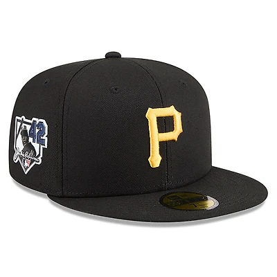 Men's New Era Black Pittsburgh Pirates 2026 Jackie Robinson Day 59FIFTY Fitted Hat