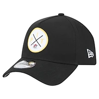 Casquette ajustable 9FORTY A-Frame noire des Pirates de Pittsburgh de New Era pour homme