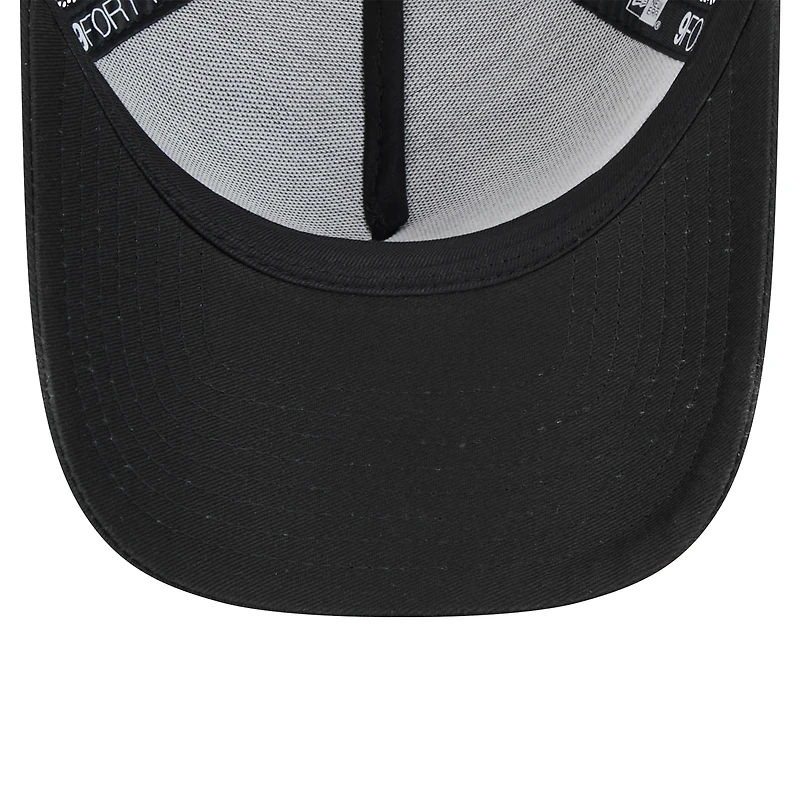 Casquette ajustable A-Frame Trucker 9FORTY des Pirates de Pittsburgh de New Era pour homme, noire