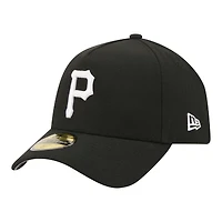 Men's New Era  Black Pittsburgh Pirates A-Frame 59FORTY Fitted Hat