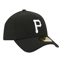 Men's New Era  Black Pittsburgh Pirates A-Frame 59FORTY Fitted Hat