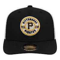 Casquette trucker ajustable New Era noire Pittsburgh Pirates Active 9SEVENTY pour homme