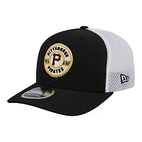 Men's New Era  Black Pittsburgh Pirates Active 9SEVENTY Adjustable Trucker Hat