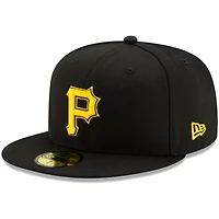 New Era Black Pittsburgh Pirates Alternate 2 Authentic Collection pour homme - Casquette ajustée 59FIFTY