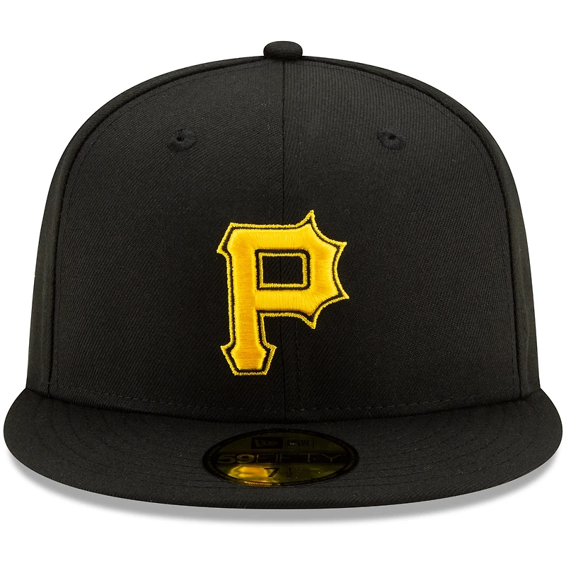 New Era Black Pittsburgh Pirates Alternate 2 Authentic Collection pour homme - Casquette ajustée 59FIFTY