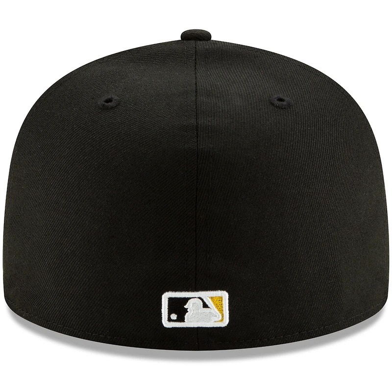 New Era Black Pittsburgh Pirates Alternate 2 Authentic Collection pour homme - Casquette ajustée 59FIFTY