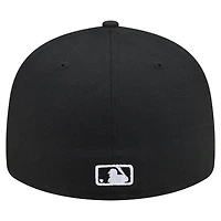 Men's New Era Black Pittsburgh Pirates Americana Bald Eagle Pre-Curved 59FIFTY Fitted Hat