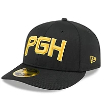Casquette d'entraînement au bâton 59FIFTY noire New Era pour homme, City Connect, des Pirates de Pittsburgh