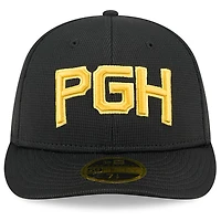 Casquette d'entraînement au bâton 59FIFTY noire New Era pour homme, City Connect, des Pirates de Pittsburgh
