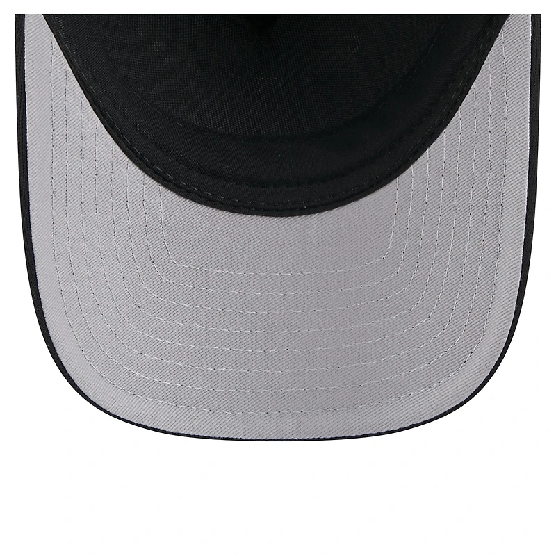 Casquette camionneur ajustable New Era noire City Initial 9FORTY A-Frame M-Crown des Pirates de Pittsburgh pour homme