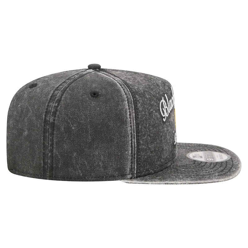 Men's New Era Black Pittsburgh Pirates City Slogan A-Frame 9FIFTY Snapback Hat