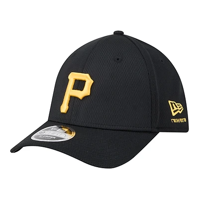 Casquette New Era noire Pittsburgh Pirates Dash 39THIRTY Flex pour homme