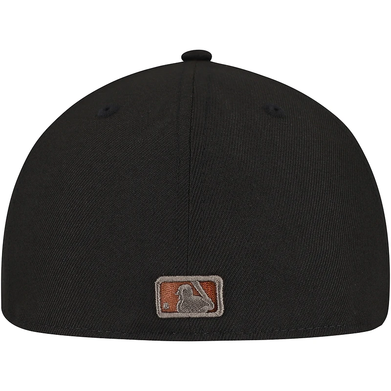 Men's New Era Black Pittsburgh Pirates Dune Gradient Side Patch 59FIFTY Fitted Hat