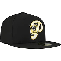 Men's New Era Black Pittsburgh Pirates  Duo Logo 2.0 59FIFTY Fitted Hat