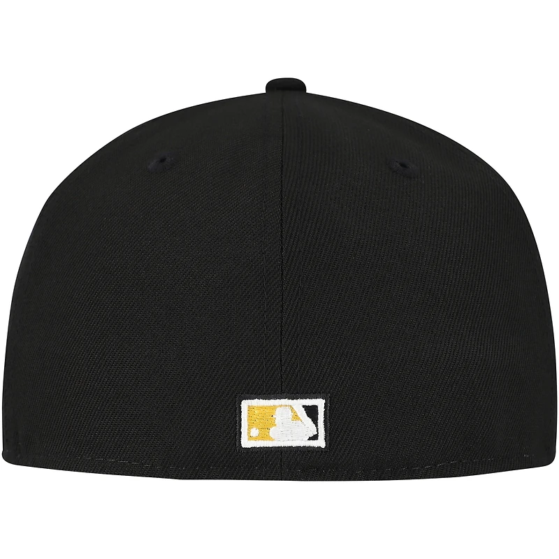Men's New Era Black Pittsburgh Pirates  Duo Logo 2.0 59FIFTY Fitted Hat