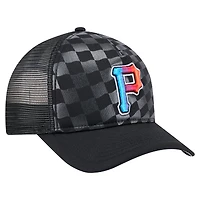 Casquette ajustable 9FORTY A-Frame M-Crown Trucker pour homme New Era noire des Pirates de Pittsburgh