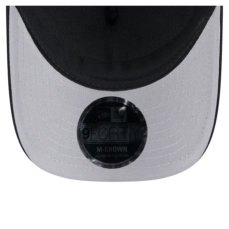 Men's New Era Black Pittsburgh Pirates Gradient 9FORTY A-Frame M-Crown Trucker Adjustable Hat