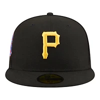 Men's New Era  Black Pittsburgh Pirates Hidden Hit 59FIFTY Fitted Hat