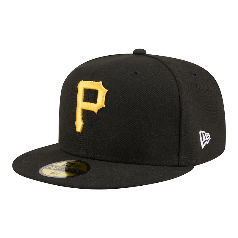 Men's New Era  Black Pittsburgh Pirates Hidden Hit 59FIFTY Fitted Hat
