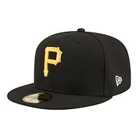 Men's New Era  Black Pittsburgh Pirates Hidden Hit 59FIFTY Fitted Hat