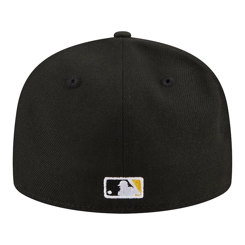 Men's New Era  Black Pittsburgh Pirates Hidden Hit 59FIFTY Fitted Hat