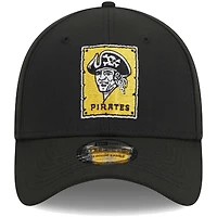 Casquette Flex 39THIRTY noire avec logo Pittsburgh Pirates New Era pour homme