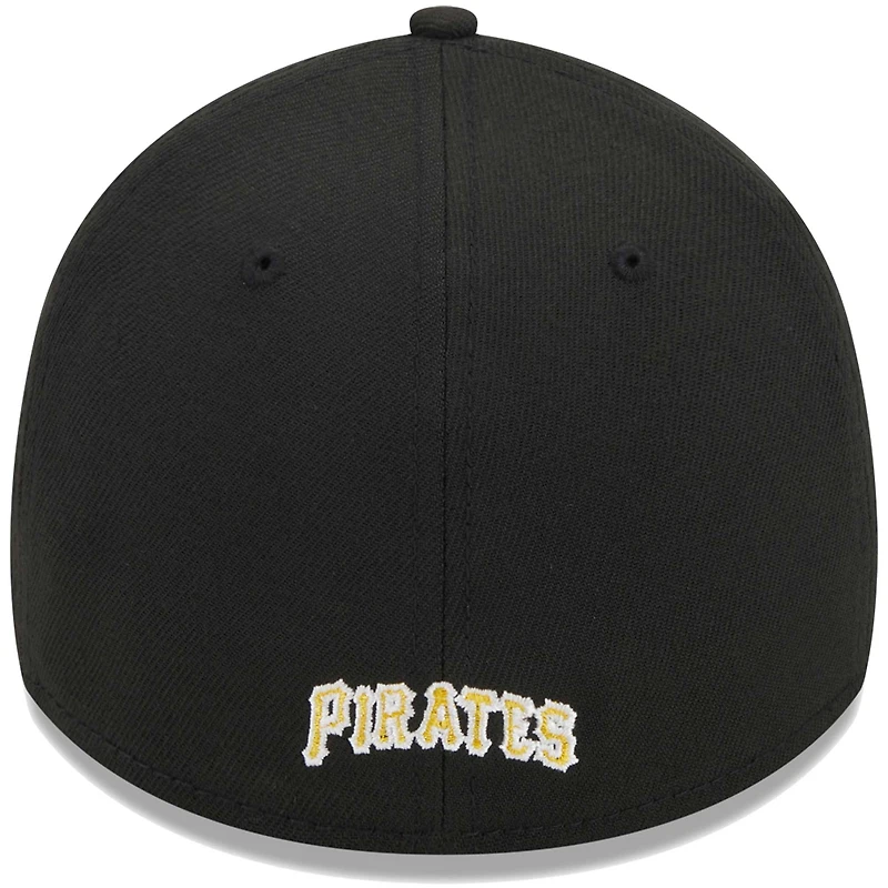 Casquette Flex 39THIRTY noire avec logo Pittsburgh Pirates New Era pour homme