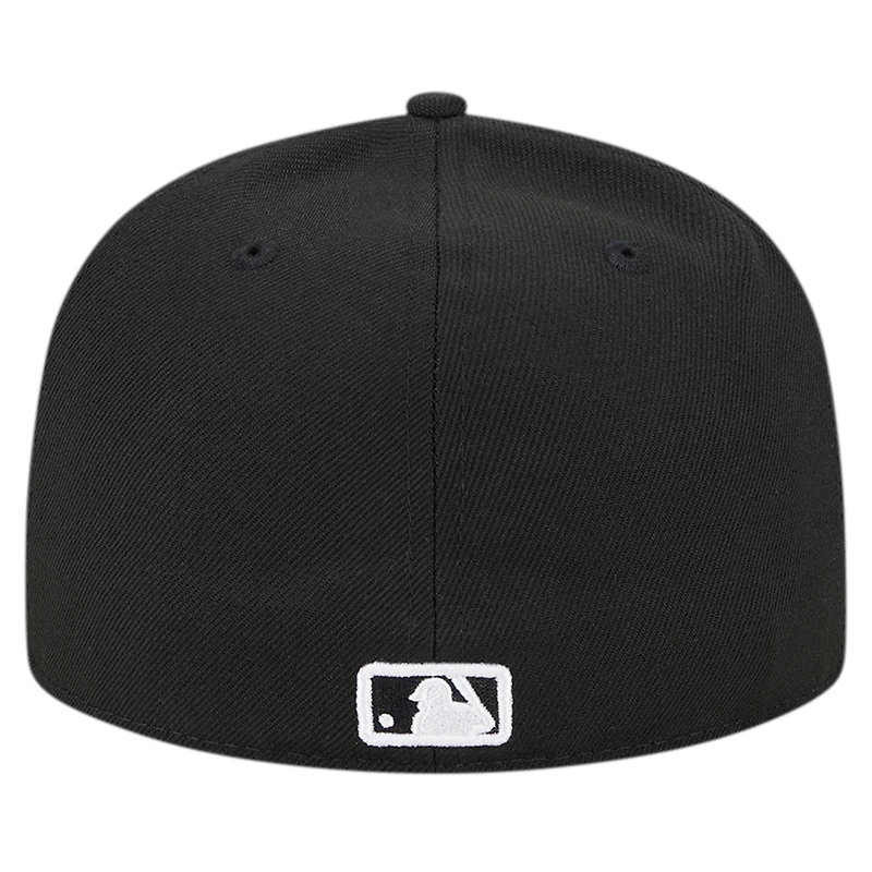 Casquette ajustée 59FIFTY noire avec logo des Pirates de Pittsburgh New Era pour hommes