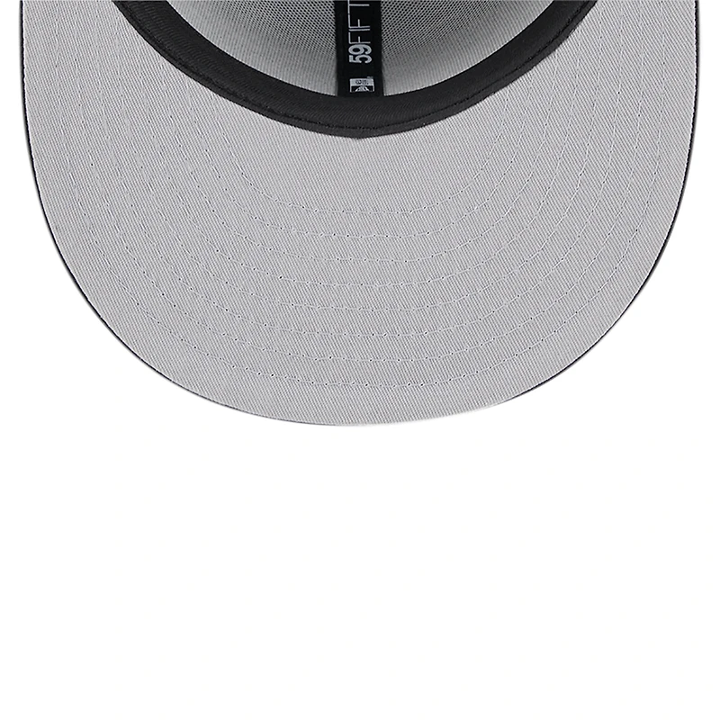 Casquette ajustée 59FIFTY noire avec logo des Pirates de Pittsburgh New Era pour hommes