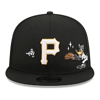 Casquette snapback New Era noire Pittsburgh Pirates Looney Tunes Daffy Duck 9FIFTY pour homme