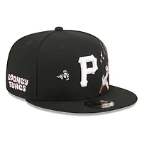 Casquette snapback New Era 9FIFTY noire Pittsburgh Pirates Looney Tunes Lola Bunny pour homme
