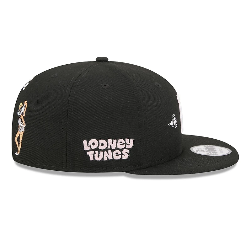 Casquette snapback New Era 9FIFTY noire Pittsburgh Pirates Looney Tunes Lola Bunny pour homme