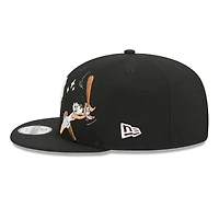Men's New Era Black Pittsburgh Pirates Looney Tunes Lola Bunny 9FIFTY Snapback Hat