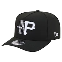Casquette snapback New Era noire Pittsburgh Pirates Motion A-Frame 9FIFTY pour homme