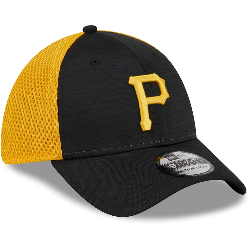 Casquette flexible Neo 39THIRTY des Pirates de Pittsburgh New Era pour hommes, noire