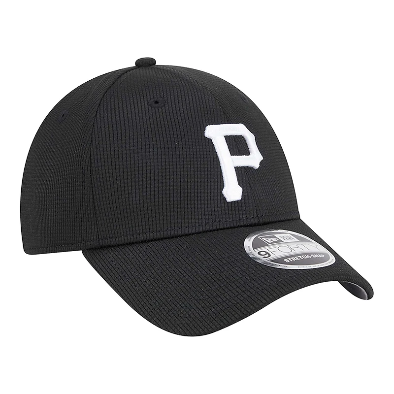 Casquette ajustable Pivot 9FORTY des Pirates de Pittsburgh de New Era pour homme, noire