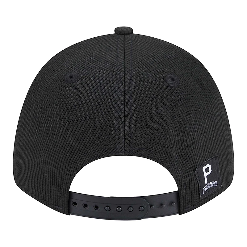 Casquette ajustable Pivot 9FORTY des Pirates de Pittsburgh de New Era pour homme, noire