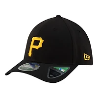 Men's New Era  Black Pittsburgh Pirates Player Replica 39THIRTY M-Crown Flex Hat